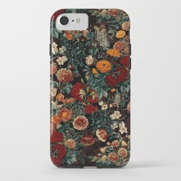 EXOTIC GARDEN - NIGHT XXI iPhone Case | Nightgarden, Garden, Nightforset, Rose, Night, Vintage, Exotic, Tropical, Pattern, Leaves 