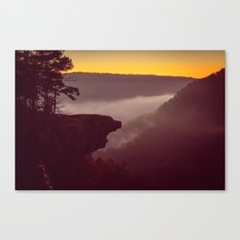 Twilight At Hawksbill Crag - Arkansas Canvas Print
