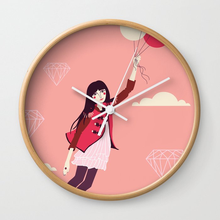 Lucy in the Sky Wall Clock