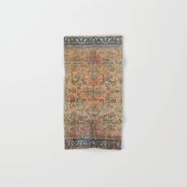 Kashan Floral Persian Carpet Print Hand & Bath Towel