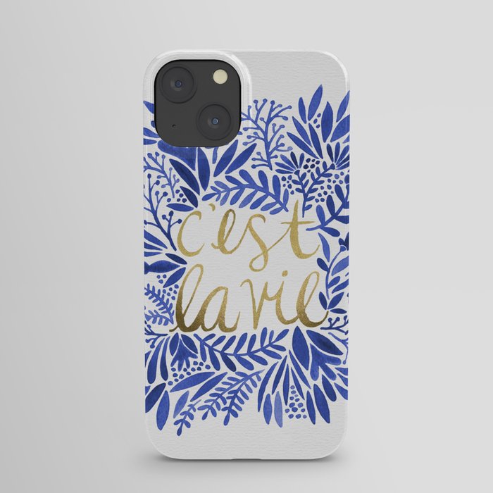 That's Life – Gold & Blue iPhone Case