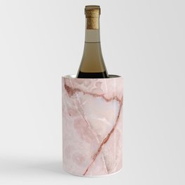 Natural blush marble, crystal onyx Wine Chiller