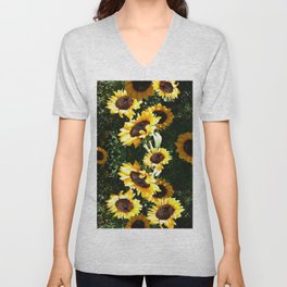 Sunflowers V Neck T Shirt