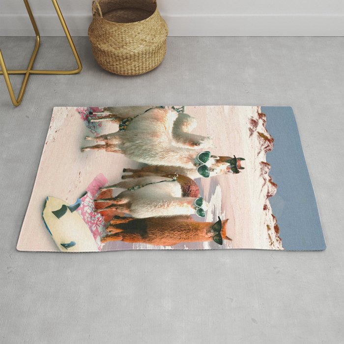 Funny Llama Beach Rug