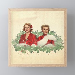 Sisters - A Merry White Christmas Framed Mini Art Print