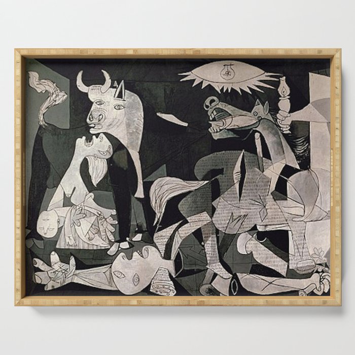 Guernica 1 Pablo Picasso Serving Tray By Iconicpaintings Society6