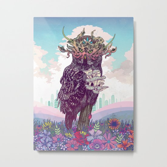 Journeying Spirit (Owl) Metal Print
