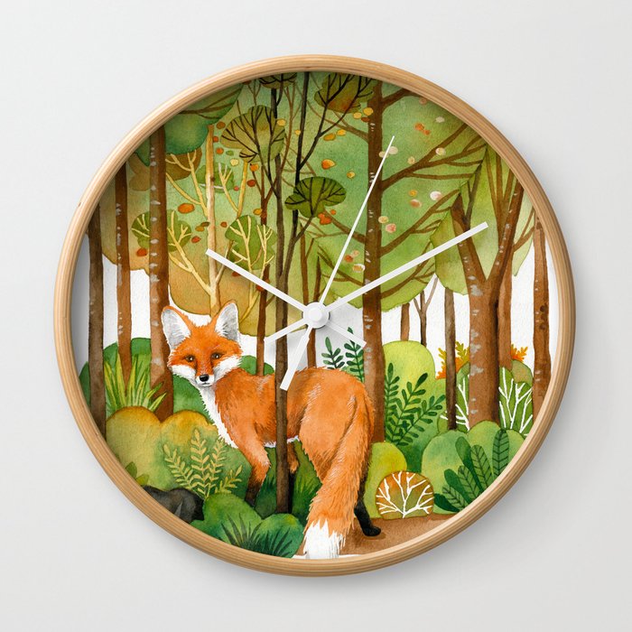 Fox Wall Clock