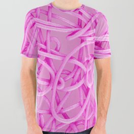 Pink Pattern All Over Graphic Tee