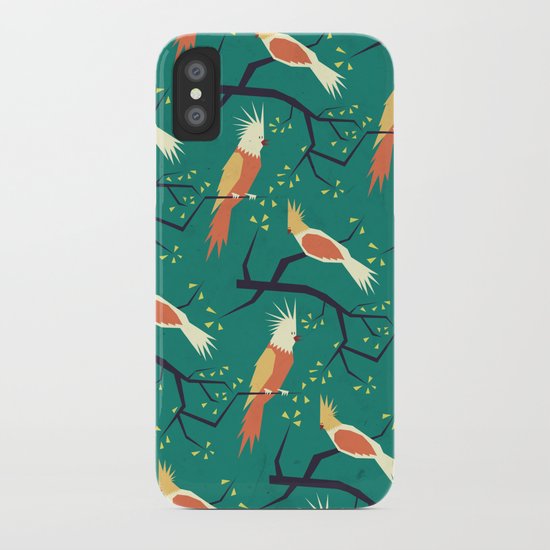 Jolly bird pattern iPhone Case