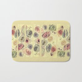 a walk at the beach Bath Mat | Seaplant, Augenwerk, Illustration, Other, Beach, Painting, Surrealism, Nature, Shells, Mussels 