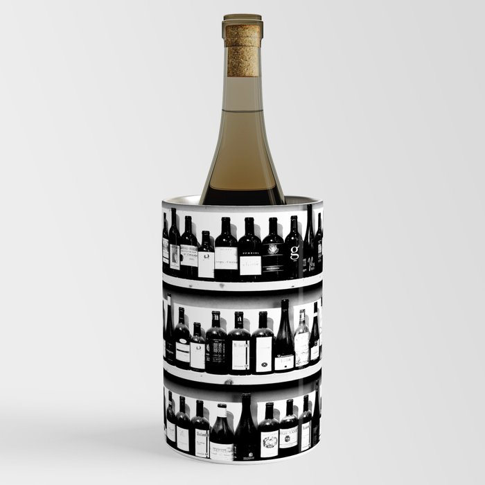 Wine Bottles in Black And White #decor #society6 #buyart Wine Chiller