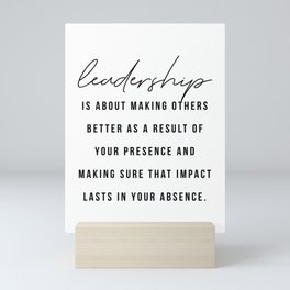 Leadership Quote Mini Art Print
