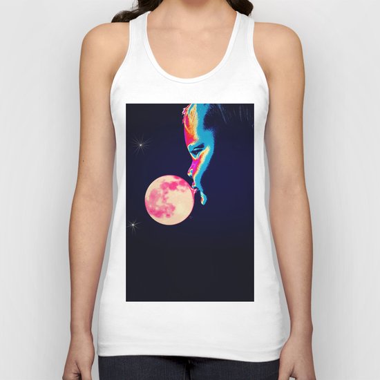 Bubblegum Moon Unisex Tank Top