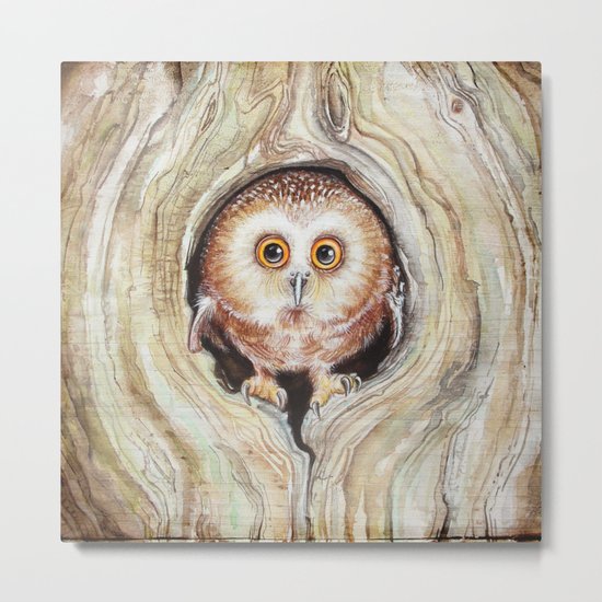 Owly Metal Print