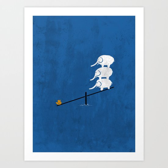 No balance Art Print
