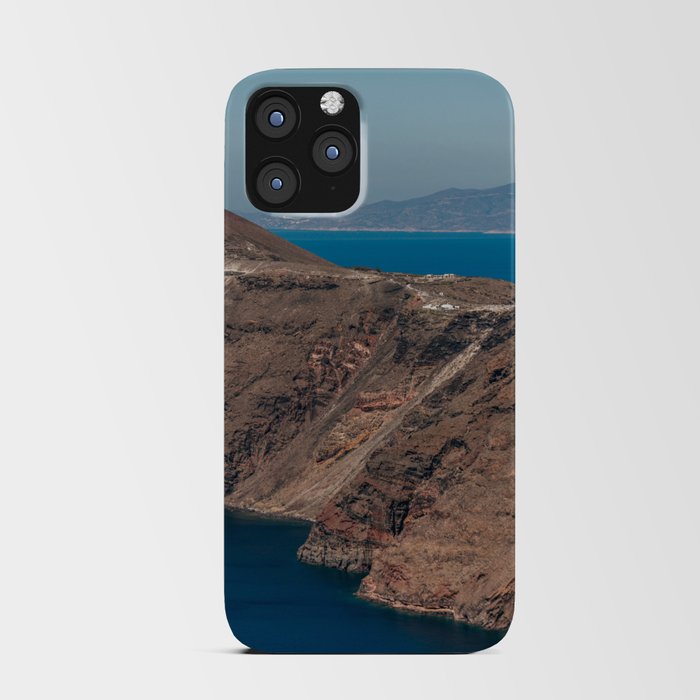 Coastline of Santorini | Volcanic Island & the Sea | Cycladic Islands of Greece, Europe | Landscape and Travel Photography iPhone Card Case