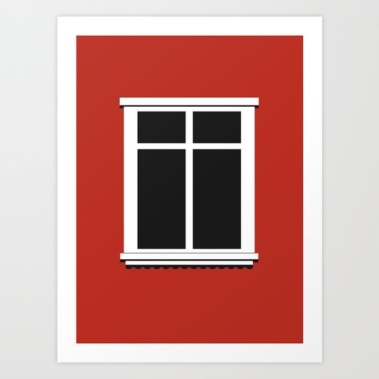 Reykjavik Window Art Print