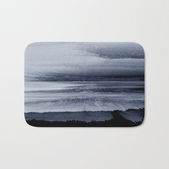 Abstract black painting 2 Bath Mat