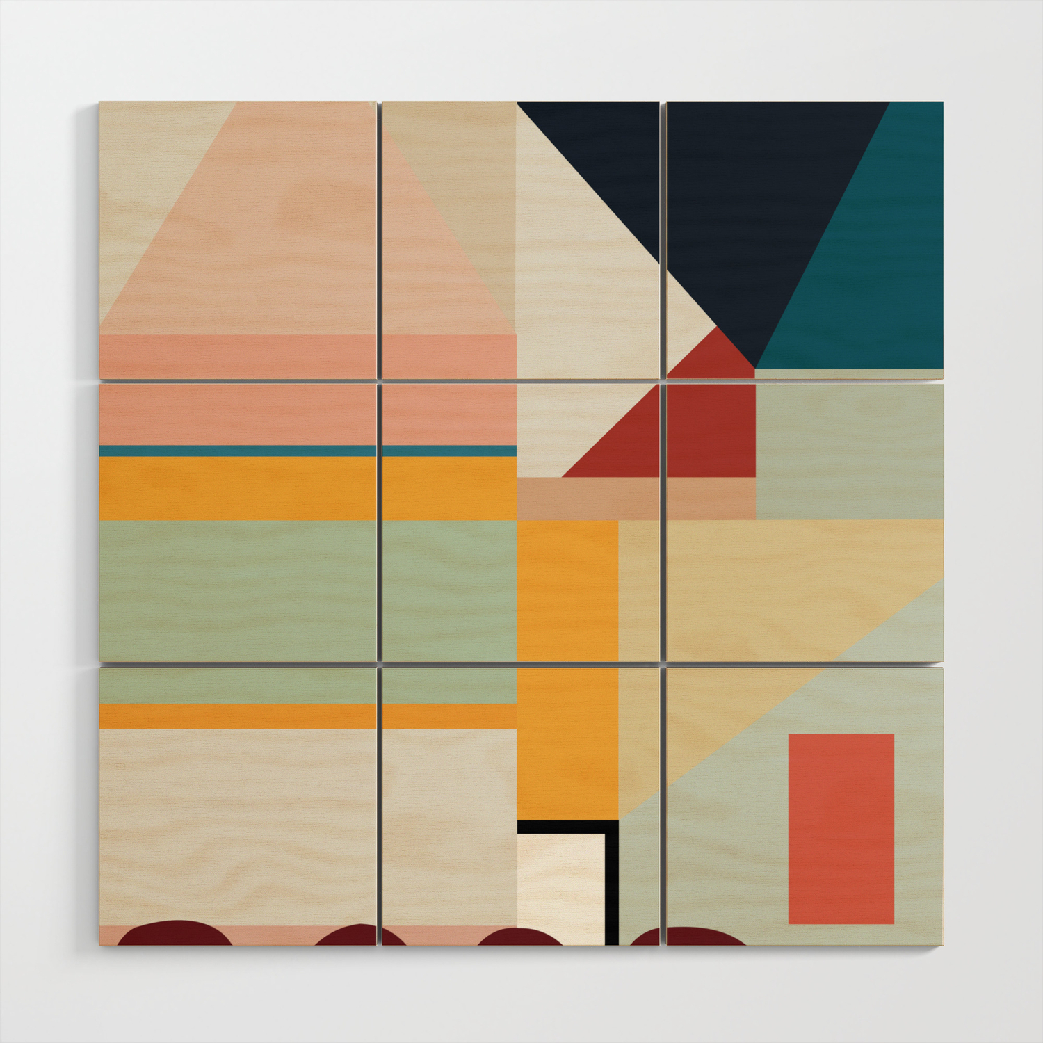 Modern Abstract Ii Wood Wall Art By Designdannick Society6