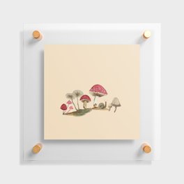 Woodland Mushrooms Floating Acrylic Print