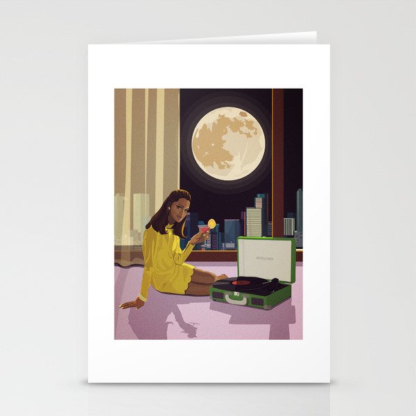Moonlight Tunes Stationery Cards