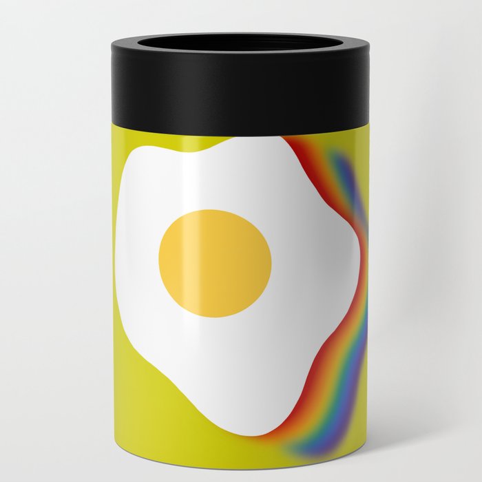 Rainbow fried egg 7 Can Cooler