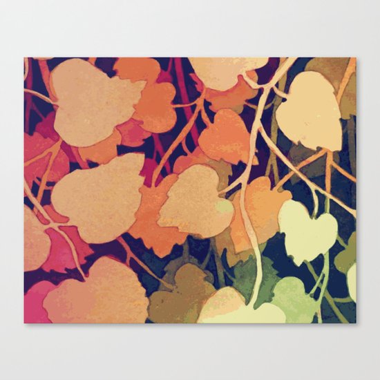 Floral abstract wall art Canvas Print