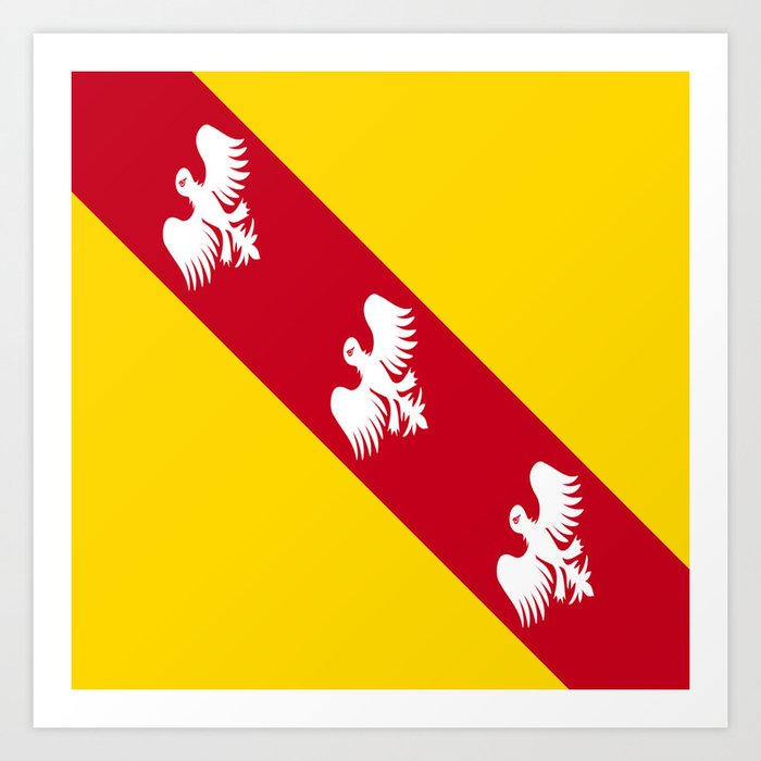 flag of lorraine Art Print