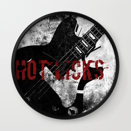 Rock n' Roll Guitar Wall Clock