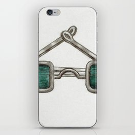 Spectacles with Green Lenses iPhone Skin