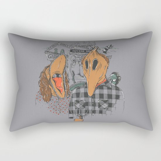 Beetle Gothic - A portrait of the recently deceased Rectangular Pillow