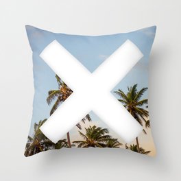 X Palm Throw Pillow