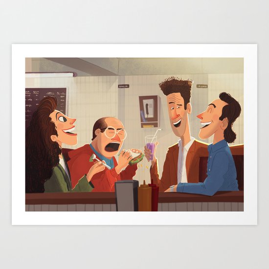 Seinfeld Art Print by thefoxandking | Society6
