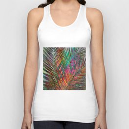 Multicolor Palm Leaves Tank Top