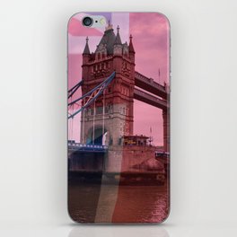 Tower Bridge with Union Jack iPhone Skin