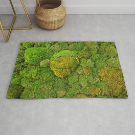 Green moss carpet No2 Area & Throw Rug