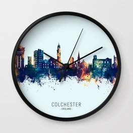 Colchester England Skyline Wall Clock