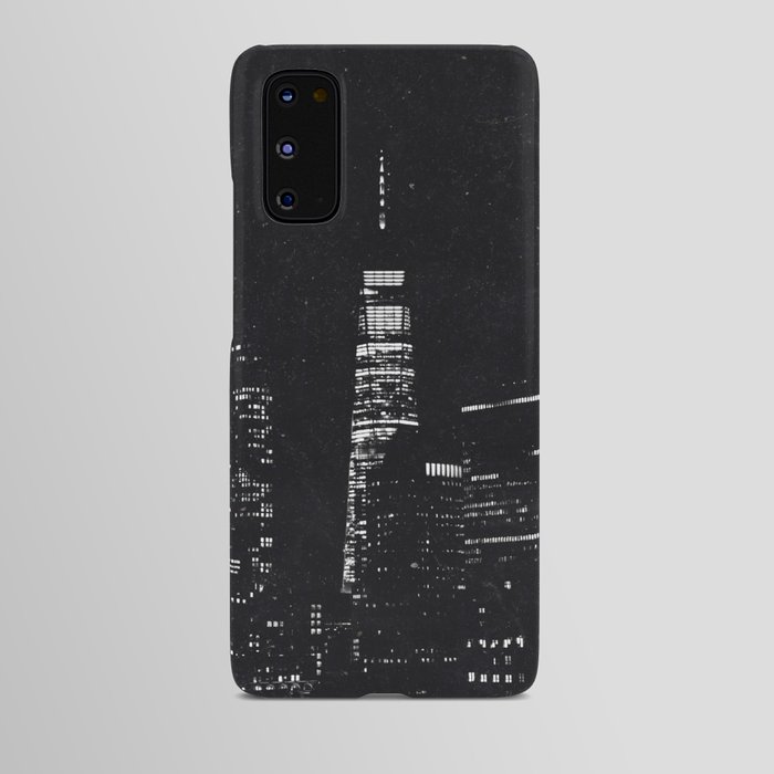 Lights of NYC | New York City Minimalism Black and White Android Case