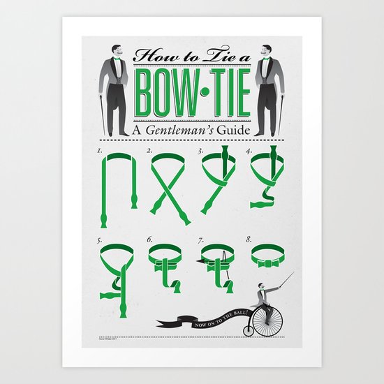 How to Tie a Bowtie Art Print