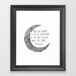 Kerouac Mandala Moon Framed Art Print