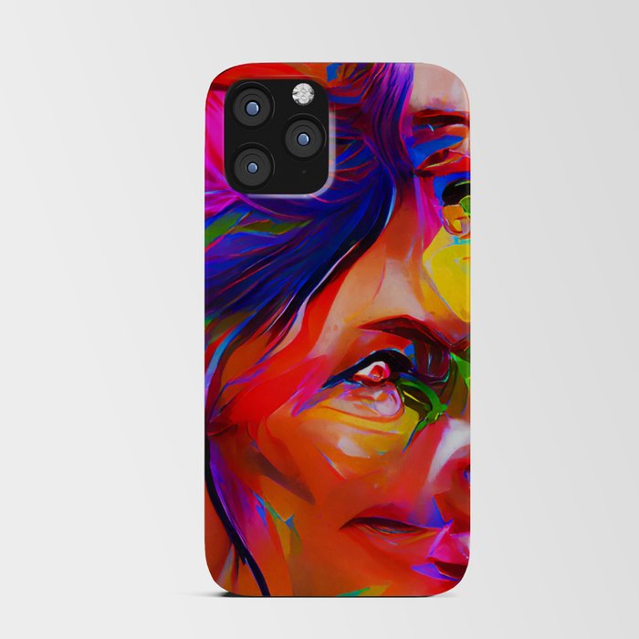 Woman Portrait iPhone Card Case