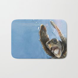 Screaming Turtle Bath Mat | Nature, Children, Photo, Animal 