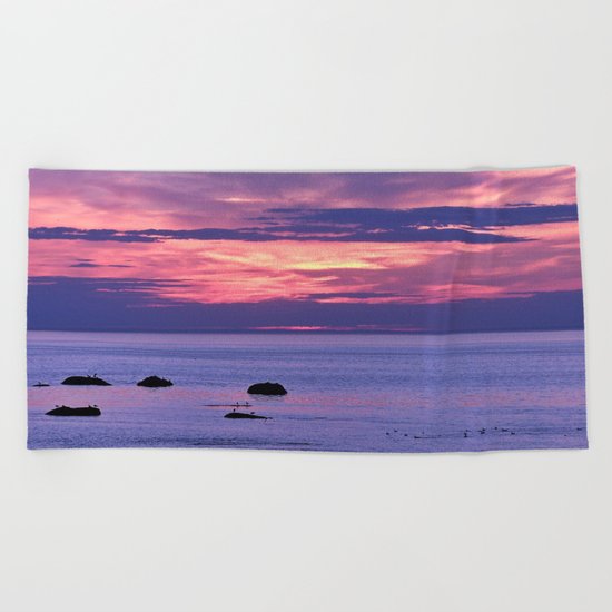 Surreal Sunset Beach Towel