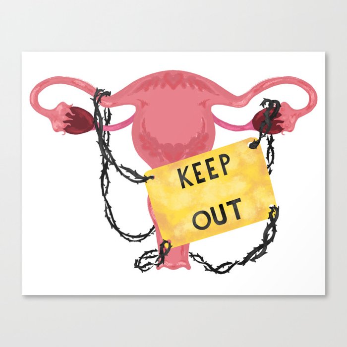 Keep Out Canvas Print