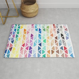 Colour Triangle Pattern Rug