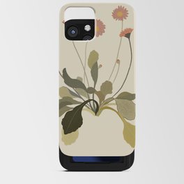 botanical flower simple illustration iPhone Card Case