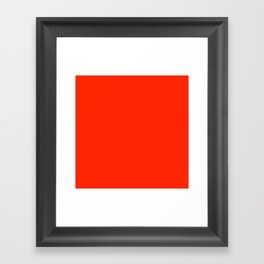 Red-Orange Framed Art Print