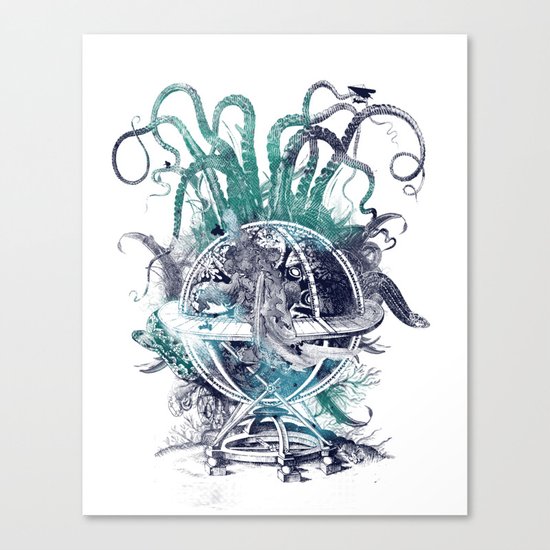 strange artefact amusement park Canvas Print