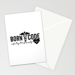 Born To Code Medical Coder Programmer ICD Coding Stationery Card